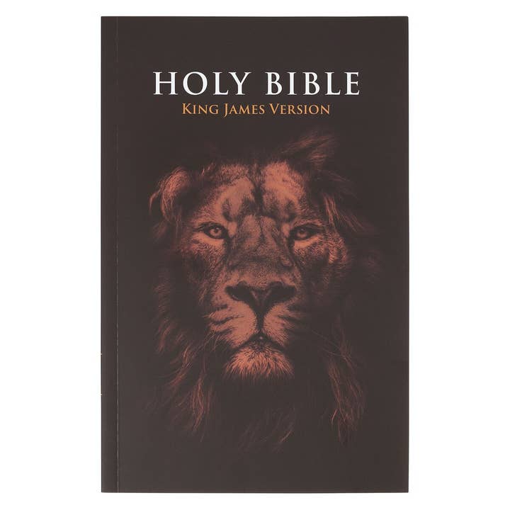 KJV Bible Outreach Softcover, Lion for wholesale by Christian Art Gifts