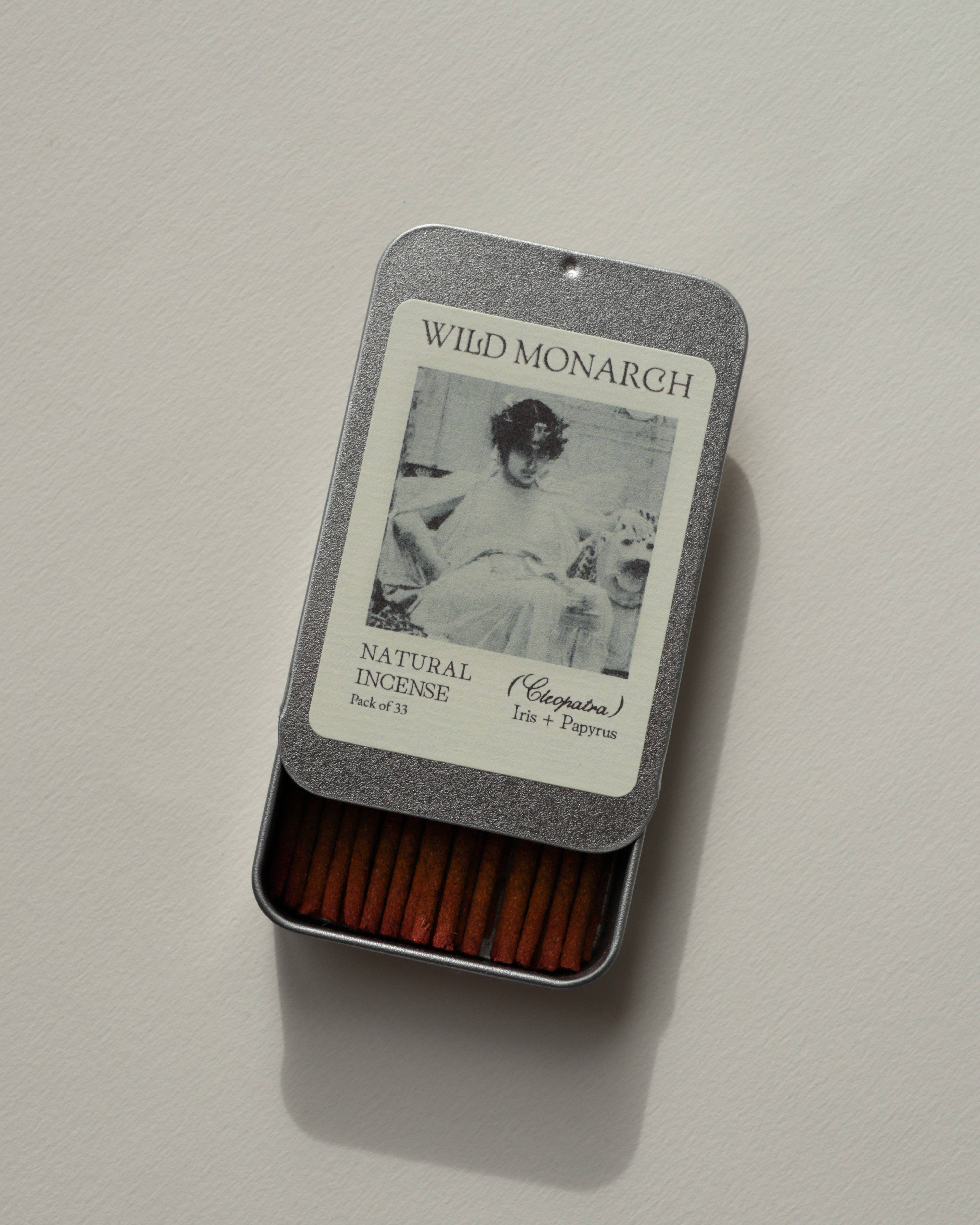 Wild Monarch Incense - Vendita all'ingrosso Incensi - Incenso Naturale Cleopatra (Iris + Papiro)0