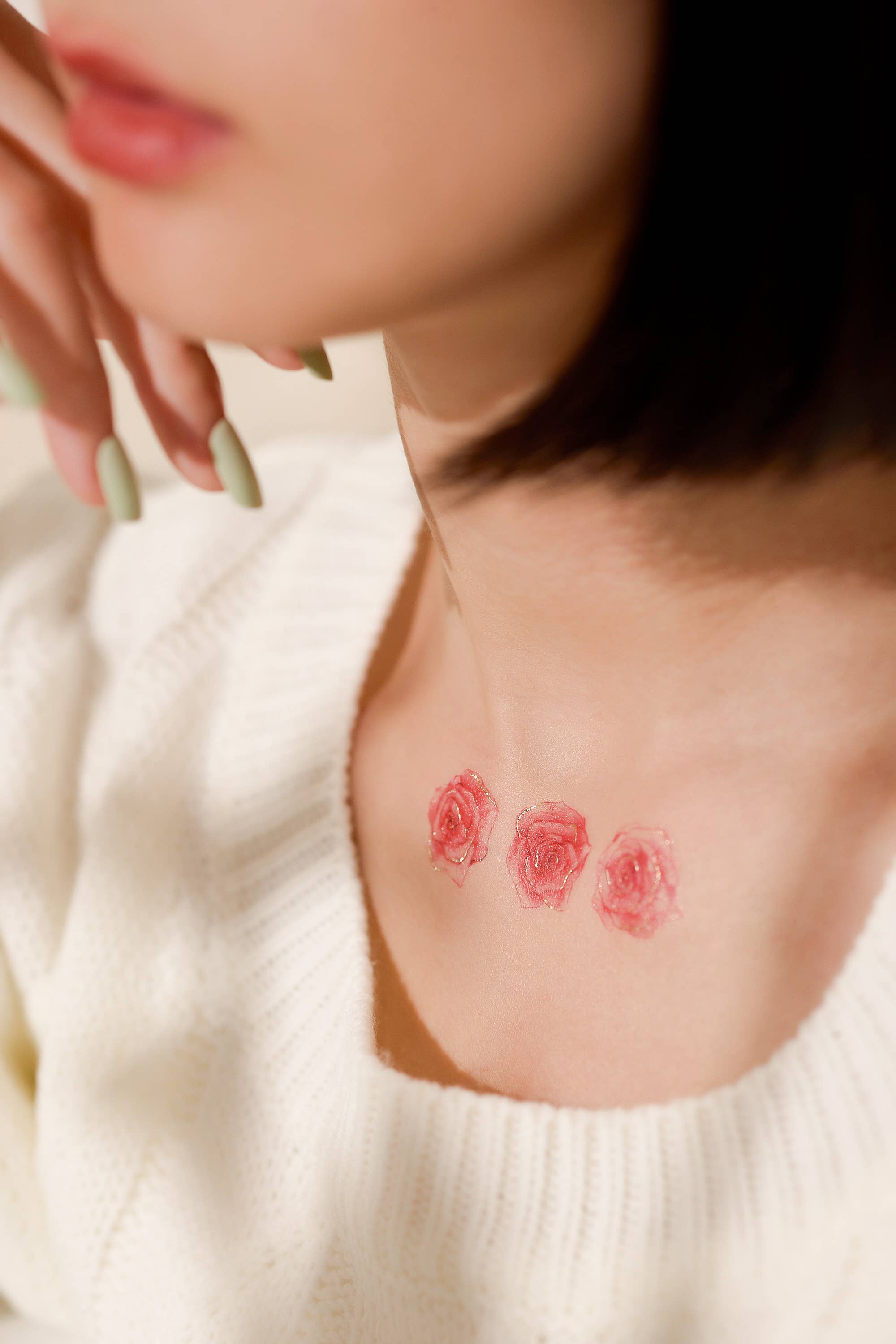 PAPERSELF - Wholesale Temporary Tattoo - English Rose Temporary Tattoo Stickers12