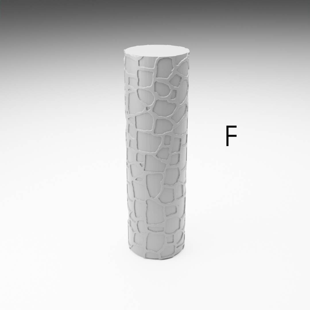 Charles Prints - Wholesale DIY Craft Kit - Textured Rollers Set 1 | D&D Terrain 28mm | 32mm | Dungeons6