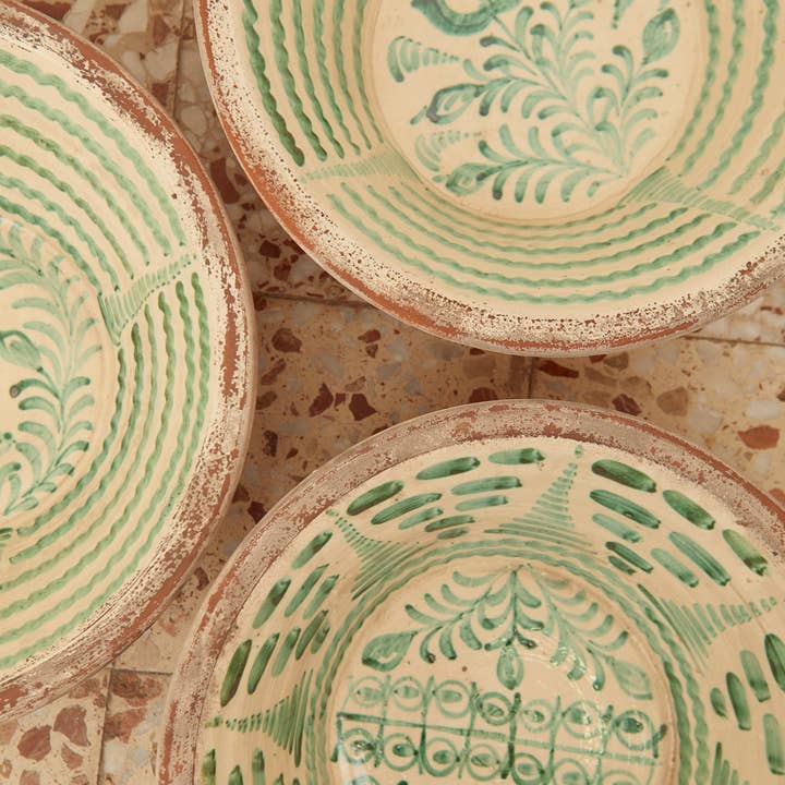 Eturel Madrid - Wholesale Decorative Plate/Dish/Bowl - Green lebrillos granaÃnos