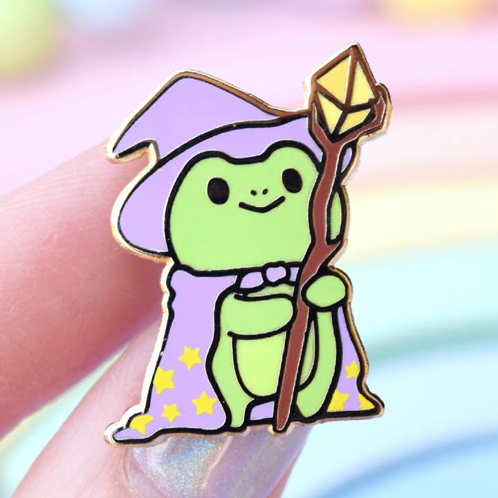 Yer A Wizard Froggy Enamel Pin for wholesale by Sugarnova