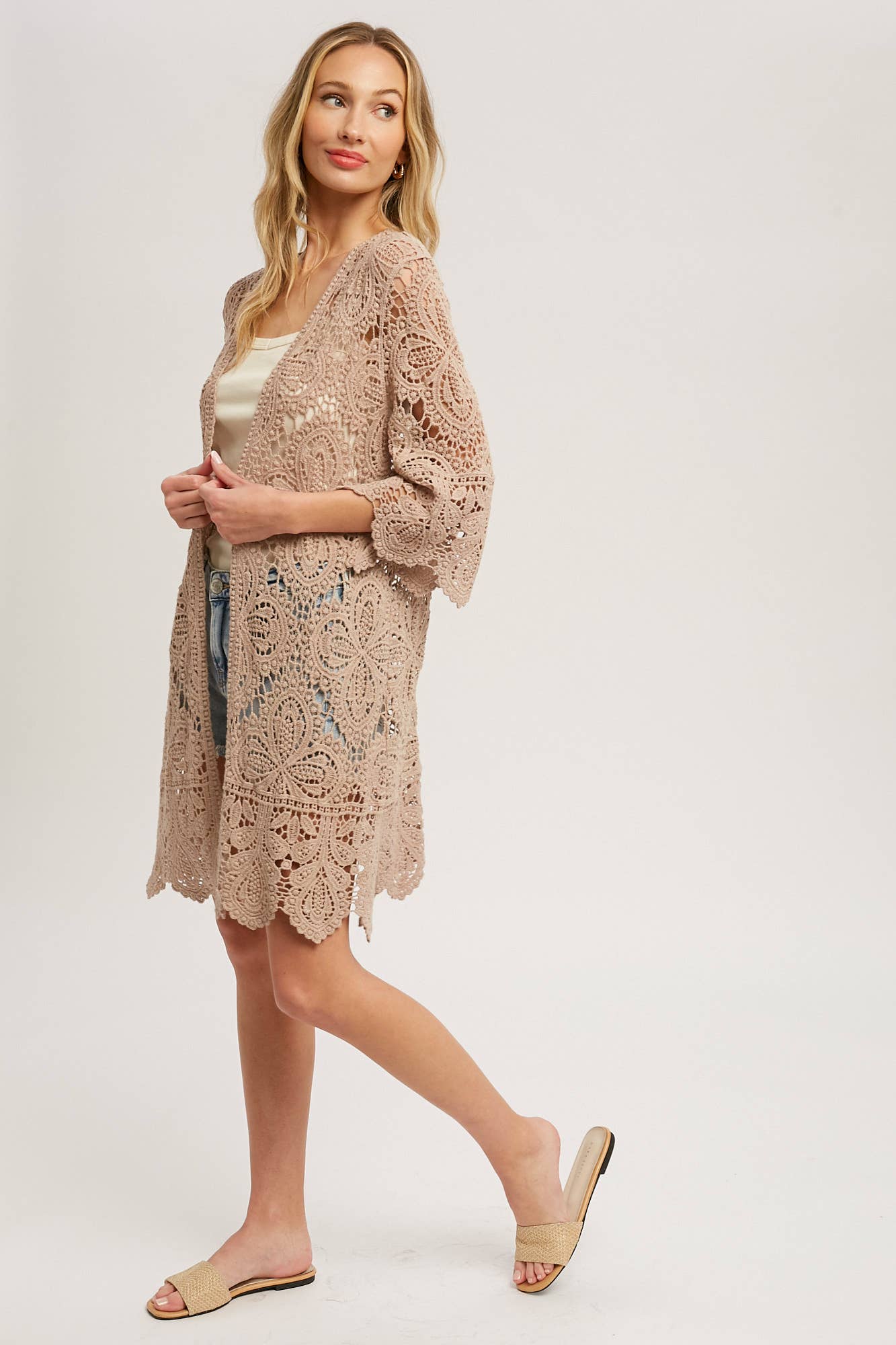Bluivy - Wholesale Cardigan - Women's - CROCHET LACE CARDIGAN31