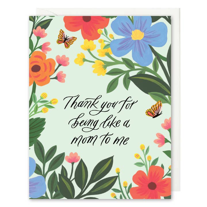 Like A Mom - Floral Illustrated Card for wholesale by Selah Paper