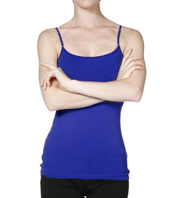 42POPS - Wholesale Knit Top - Women's - .SI-323 Fitted Cropped Cami Tank W/ Adjustable Spaghetti Stra1