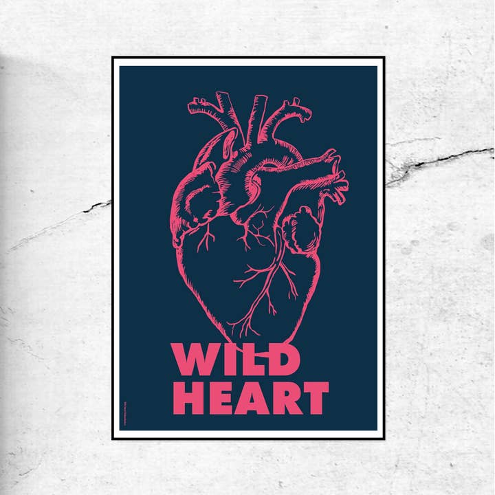 Wild Heart konsttryck för wholesale av DOODLE MOO LTD