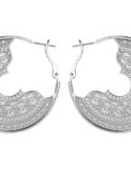 Sierra's Antique Hinge Matte Finish 35MM Earring for wholesale by My Girl in LA