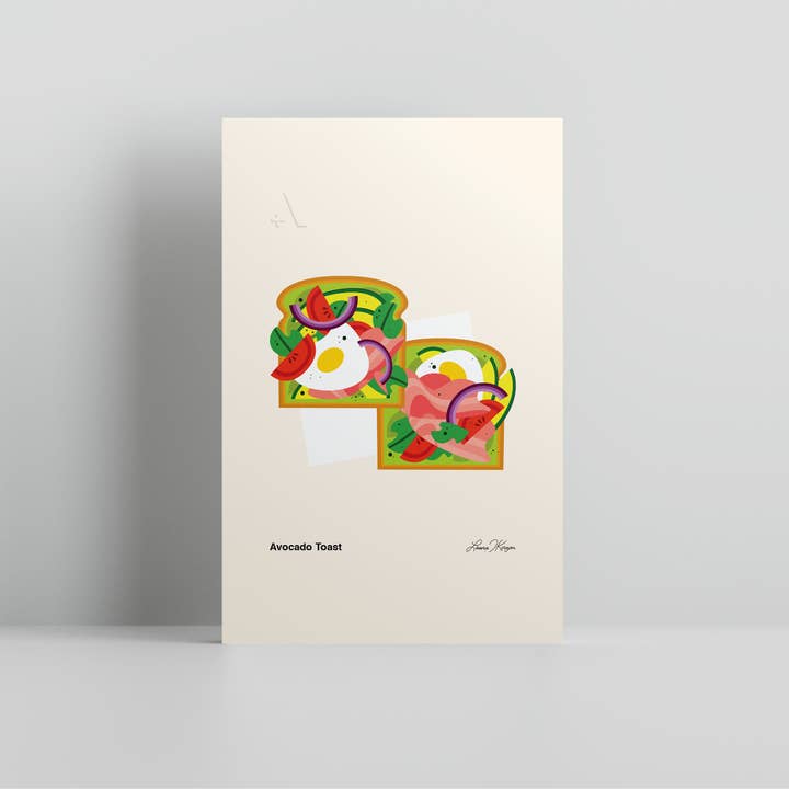 Le petit déjeuner américain en 50 recettes/Petits tirages d'art pour la vente par Addvent Italy