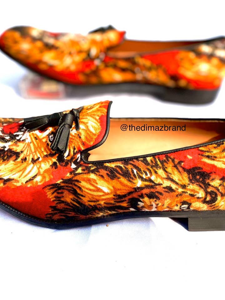 Scarpe da uomo africane Isiagu/ lion head per la vendita all'ingrosso da parte di Dimaz