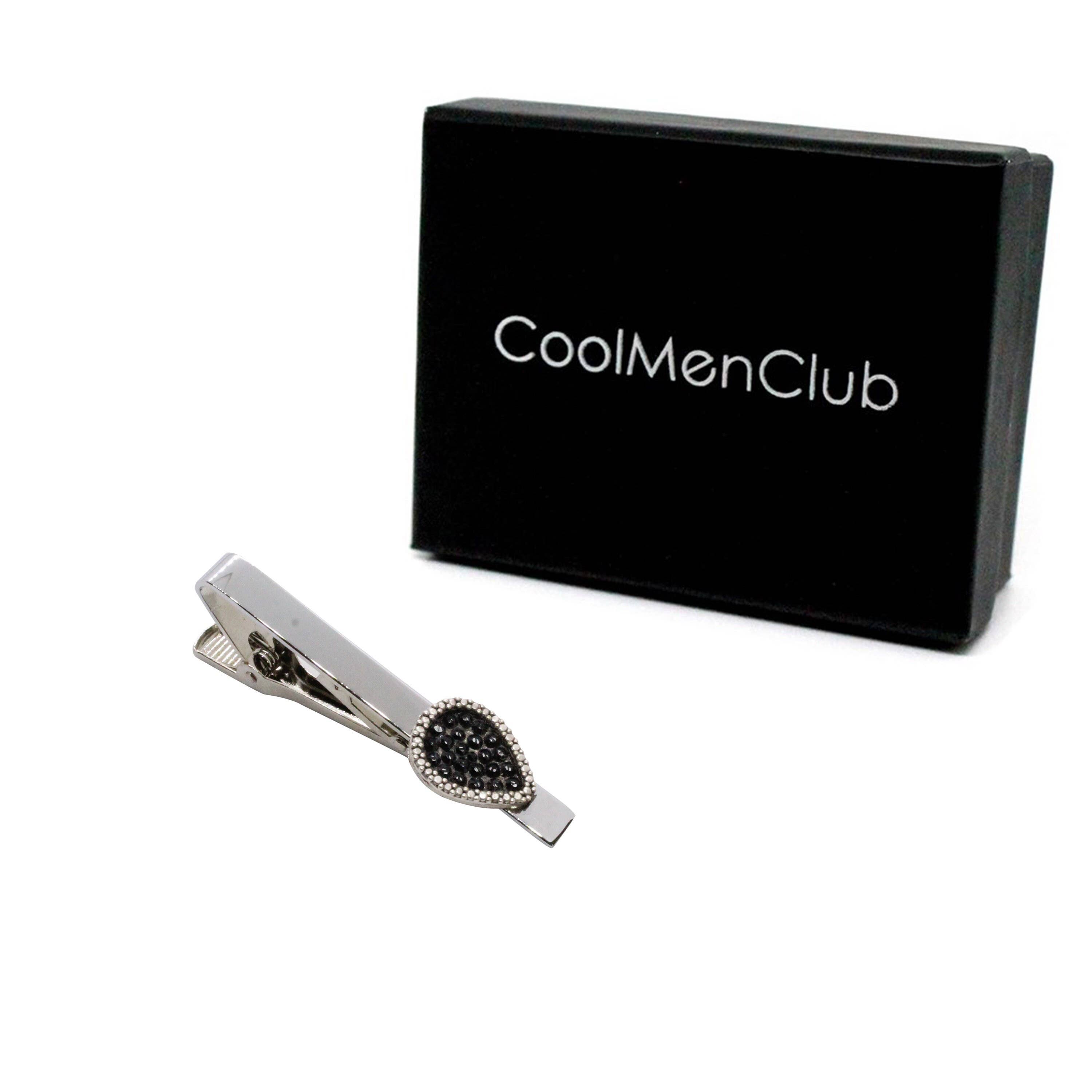 COOLMENCLUB – Engroshandel Slipsespænde - Herre – Slipsklips med slips, håndlavet slipsstang, slips til mænd, bryllup2