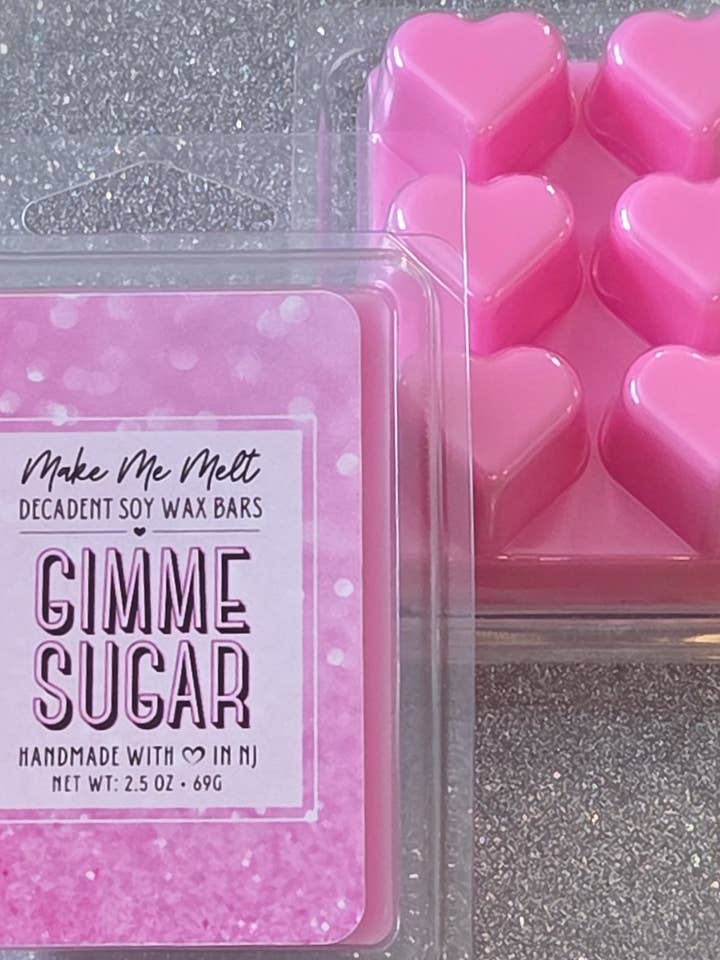 Highly Scented Heart-shaped Wax Melts - Pink Sugar dupe for wholesale by Make Me Melt