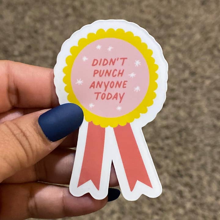 Autocollant "N'a frappé personne" pour la vente par Kailex Boutique Wholesale