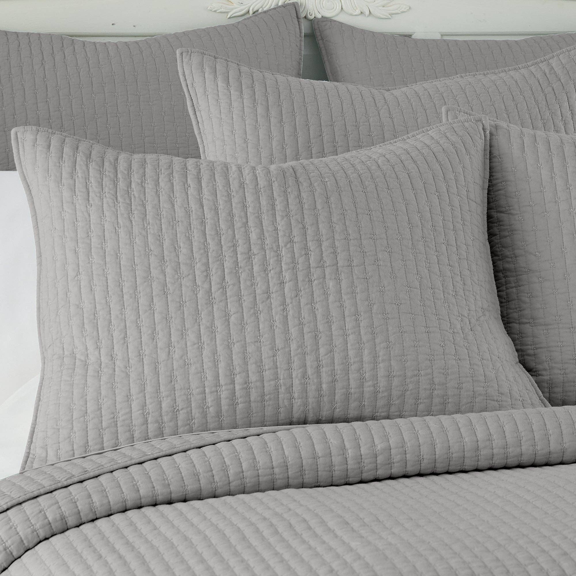 Levtex Home - Vente Parure de lit - Ensemble de couette en point de croix17