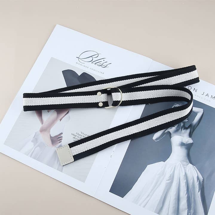 NINEXIS - Vente Ceinture – femme - CWABE0957_CEINTURE ARTISTIQUE ÉTENDUE EN TOILE HIP-HOP0