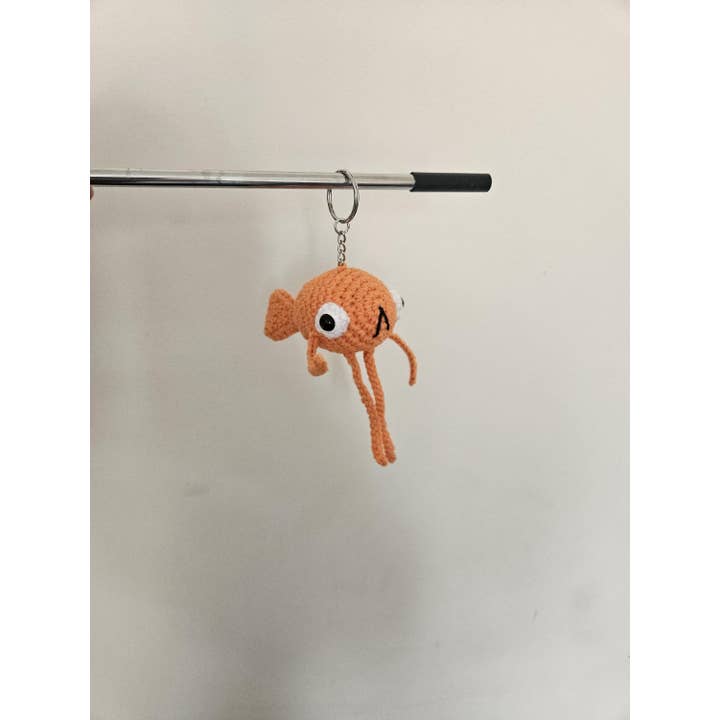 TOMOPOD LLC - Wholesale Stuffed/Plush Toy - Kids & Baby - Crochet Cute Le Poisson Steve, Funny Animal Keychain3