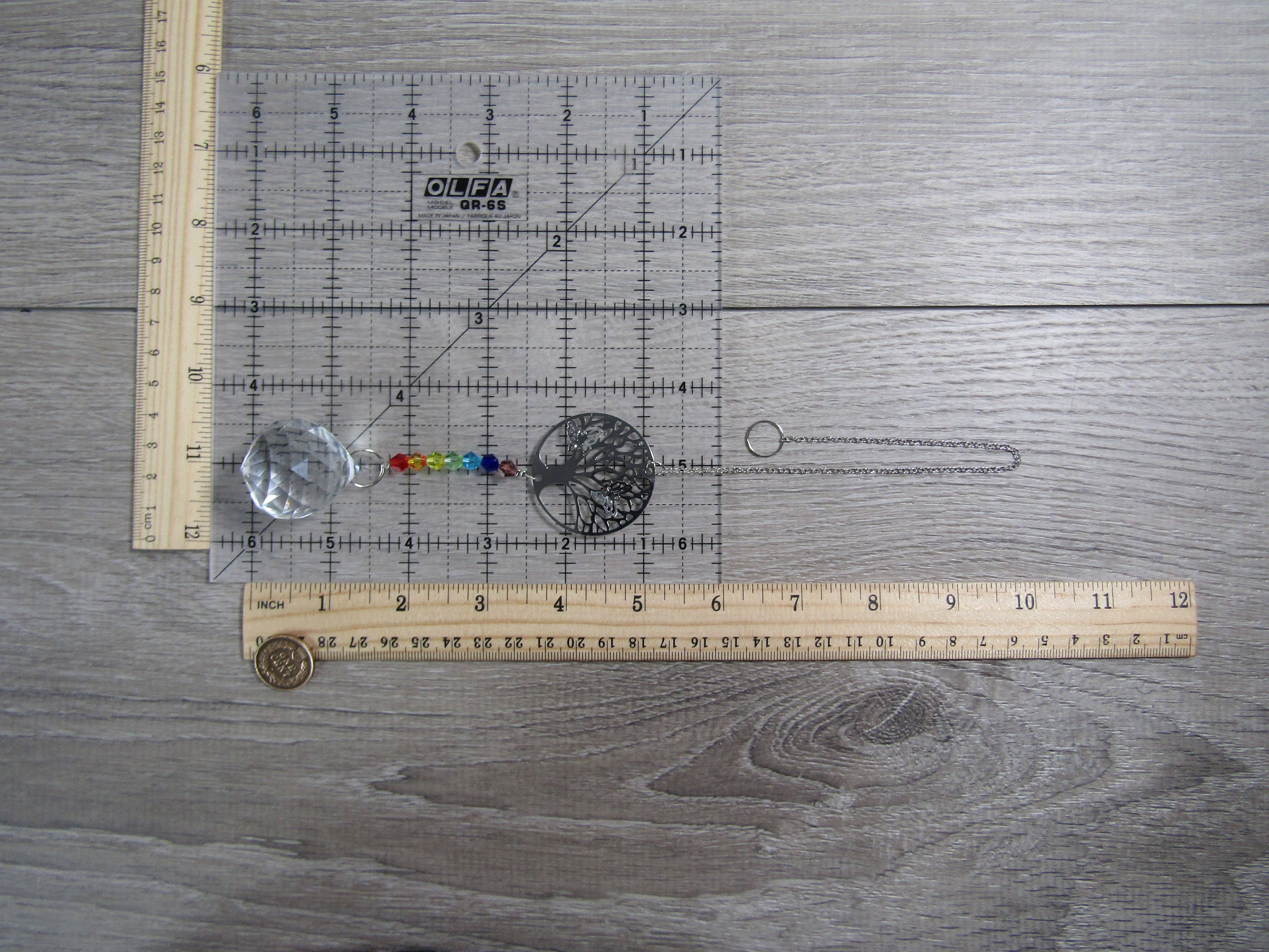 Keystone Crystals - Vente Attrape-soleil - Prismes suspendus à facettes et perles arc-en-ciel Suncatchers12