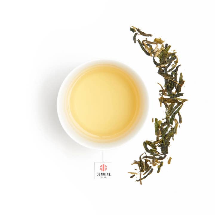 Dragonwell biologique - Thé vert pour la vente par Genuine Tea
