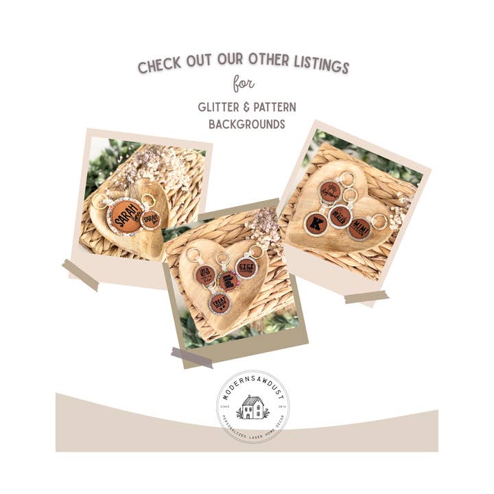 ModernSawdust - Wholesale Keychain - Women's - Personalized Leather Keychain – Custom Name Tag & Bag Charm9