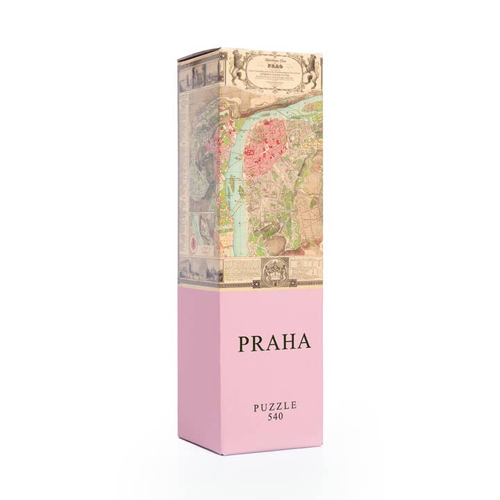 Puzzle med kort over Prag for engroshandel hos Architoys