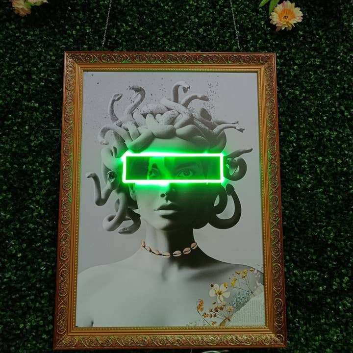 Unique Medusa Headpiece Neon Light | LED Neon Pop Art – Unique Gallery | Office Wall Decor Statement Piece for Tattoo Studios for wholesale by CityNeon