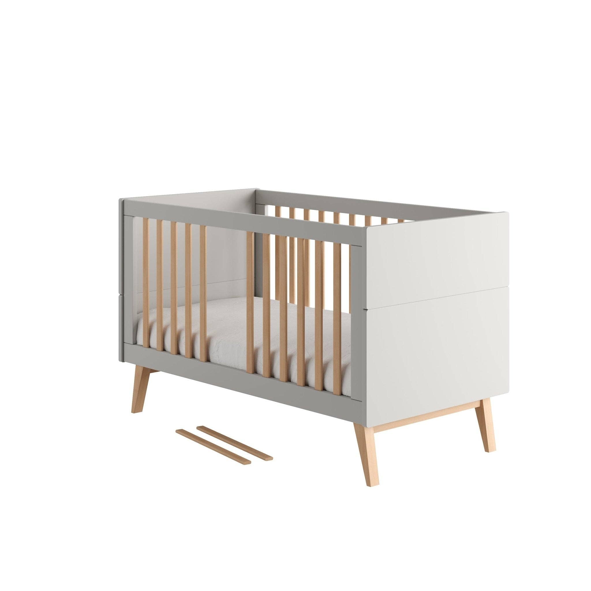 SCANDINAVIAN STORIES by MARTON - Wholesale Bed - Kids & Baby - Sara Bed/Cot, 3 growing functions 140 x 70 cm Gray color3