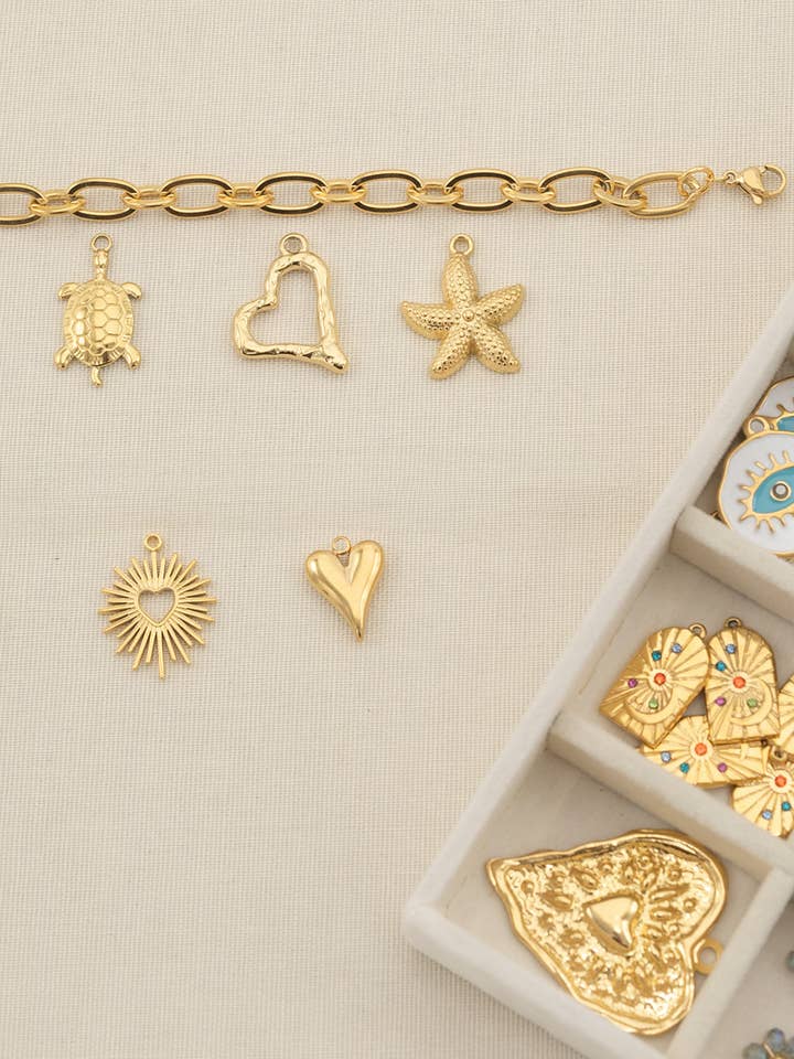 Chunky Gold Link Armbånd for engroshandel hos Mi Vida