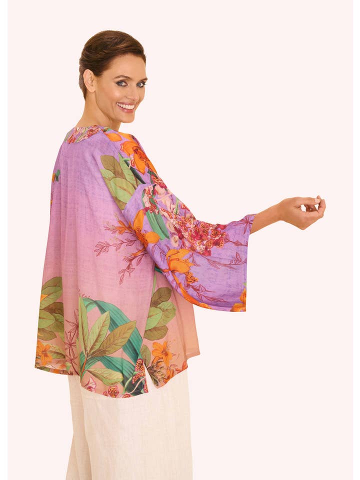 Purple Kimono Jacket - Botany Bliss - Lavender for wholesale on Faire