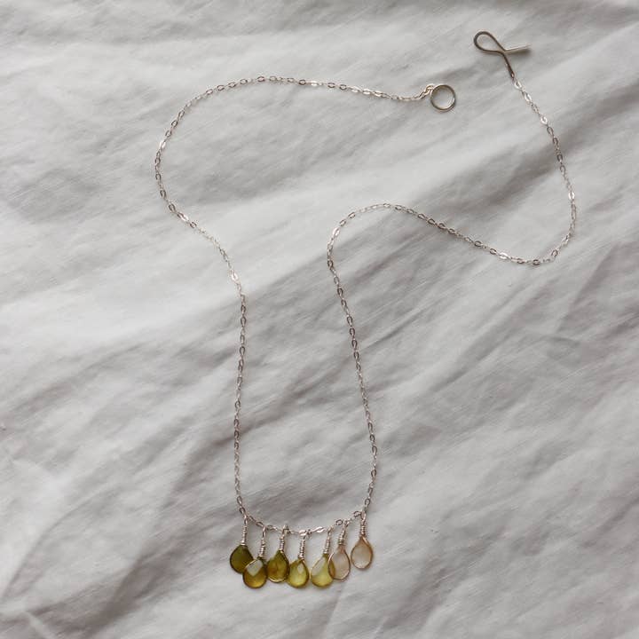Verso - Wholesale Pendant/Charm Necklace - Morning Dew Necklace, Sterling Silver