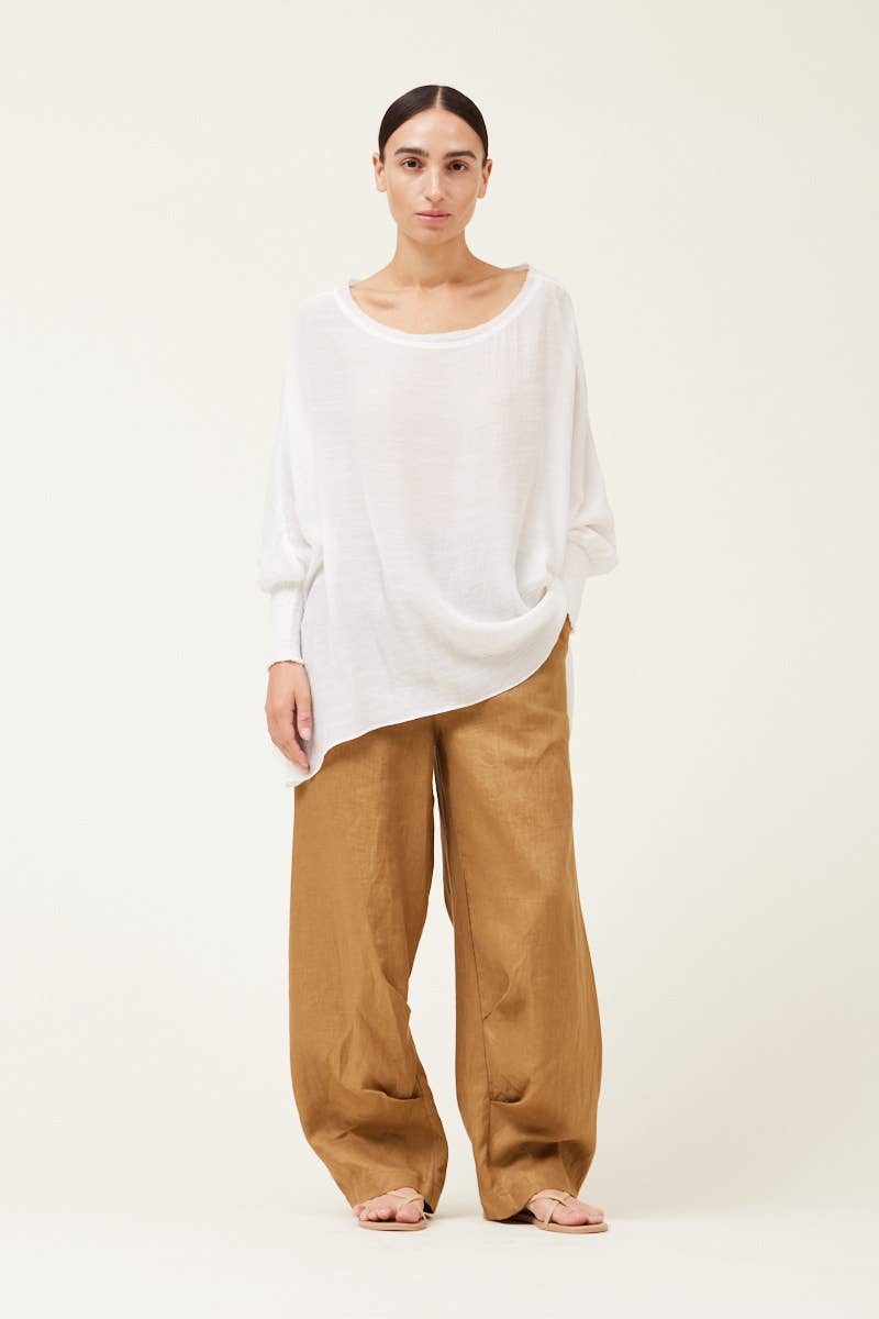 Grade & Gather - Vente Chemisier – femme - 40250PP - BLOUSE À MANCHES SMOCKÉES0