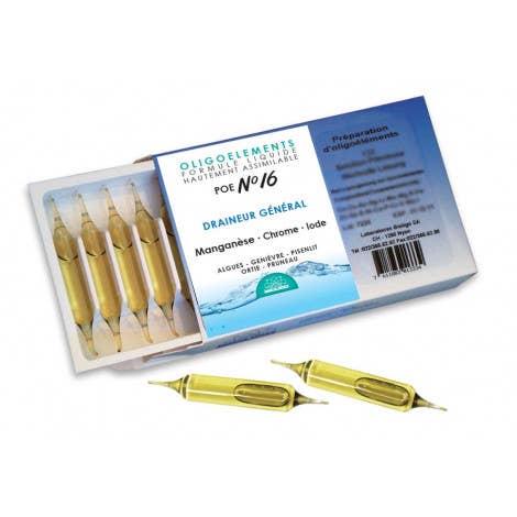 Propos'Nature – wholesale Oralt tillskott/Vitamin – Poe Nr 16 - Drainoligo - Dränering - 20 Ampuller X 2 ml0