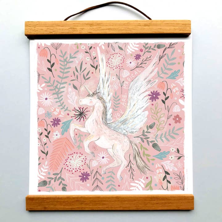 Unicorn, You Are Magical Art Print | Card for wholesale by Where The Wildlings Roam