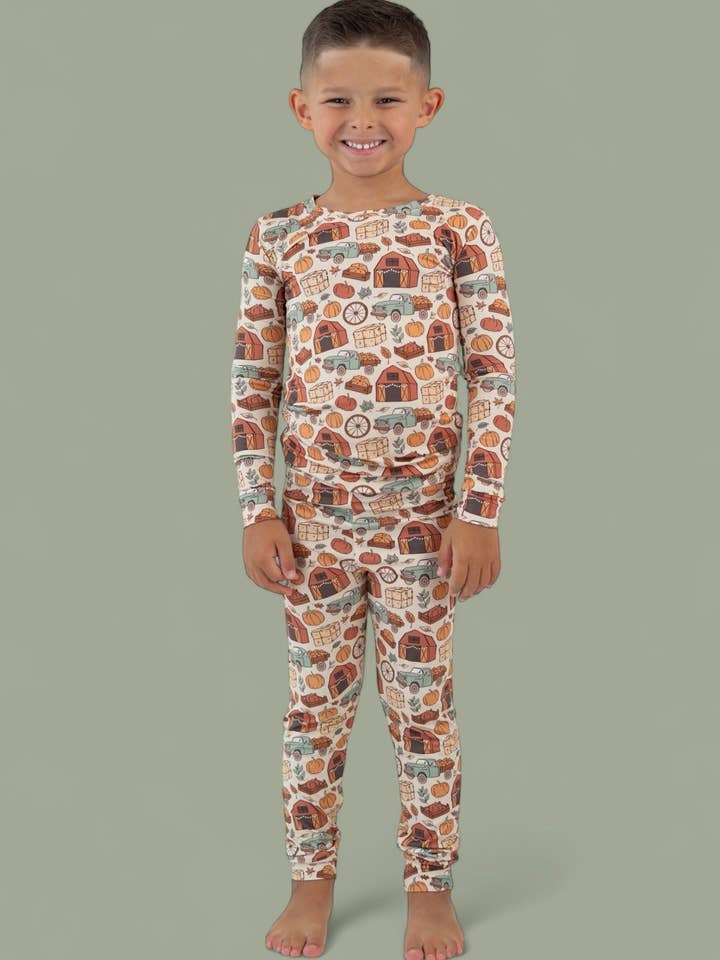 Dream Big Little Co. - Wholesale Sleepwear set – Kids - HAYRIDE AND HARVEST DREAM SET6