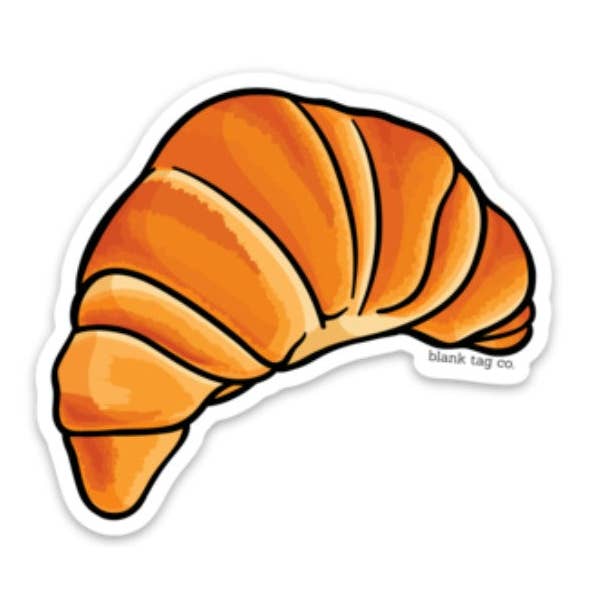 Blank Tag Co.® Waterproof Sticker - Croissant for wholesale by Blank Tag Co. - Waterproof Stickers
