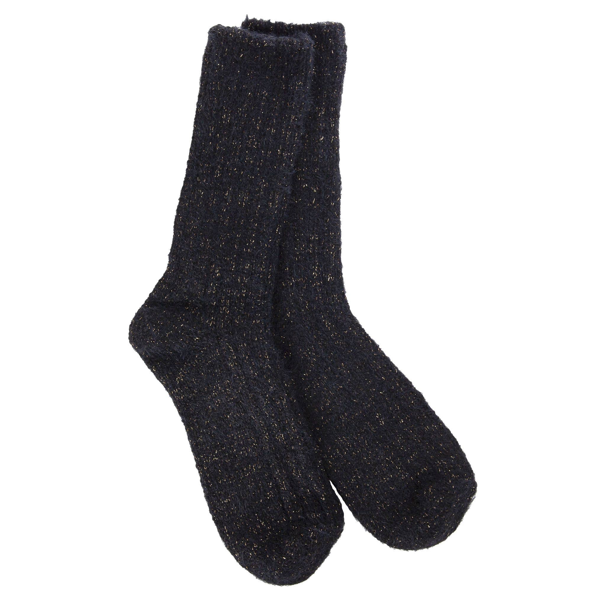 World's Softest® Socks - Wholesale Socks - Women's - Weekend Ragg Feather Crew Black0