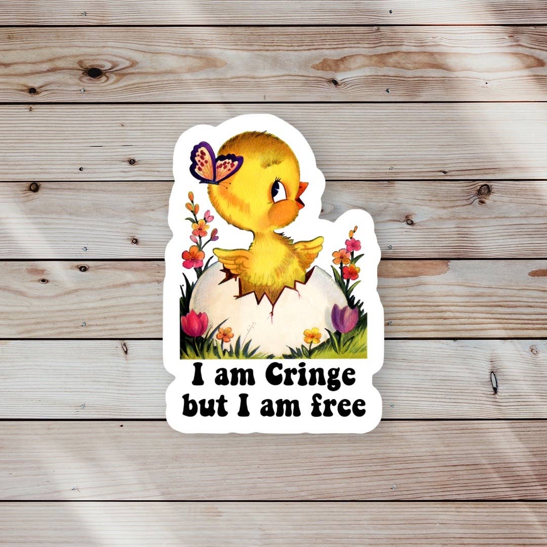 Ace the Pitmatian Co - Wholesale Sticker - I am Cringe But I am Free Sticker1