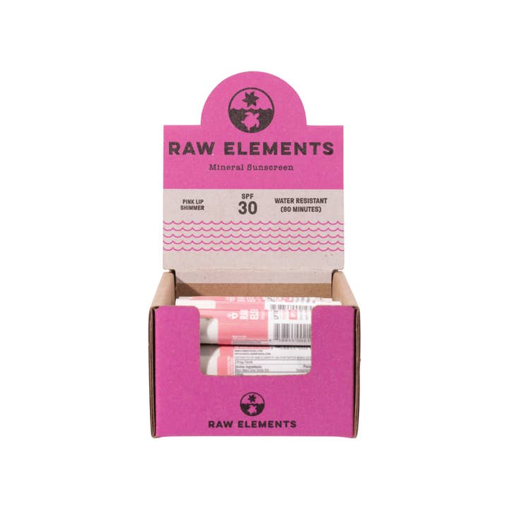 Raw Elements - Vente Baumes à lèvres - Baume à lèvres Pink Lip Shimmer SPF 30 Raw Elements3