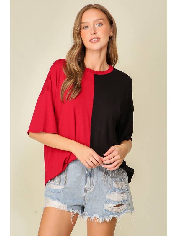 Vanilla Monkey - Wholesale Knit Top - Women's - Game Day Multi Color Knit Top
