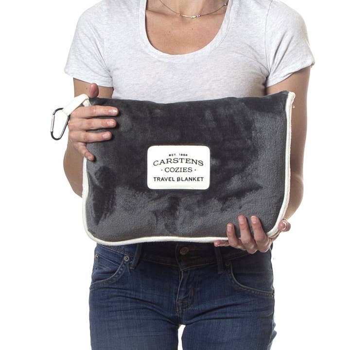 Carstens, Inc. - Wholesale Travel Blanket - Perfect Grey Travel Blanket3