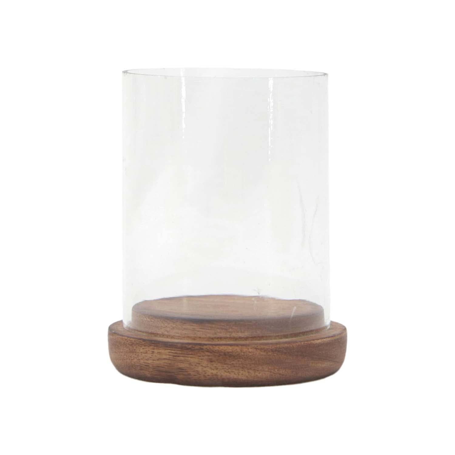 WT Collection – wholesale Candle holder – Small Dark Mango Hurricane Glass
