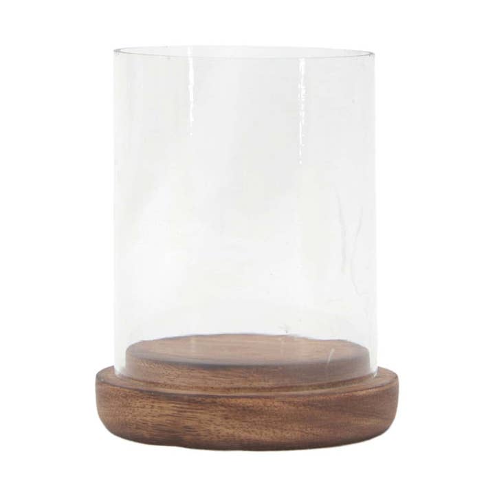 WT Collection – wholesale Candle holder – Small Dark Mango Hurricane Glass0