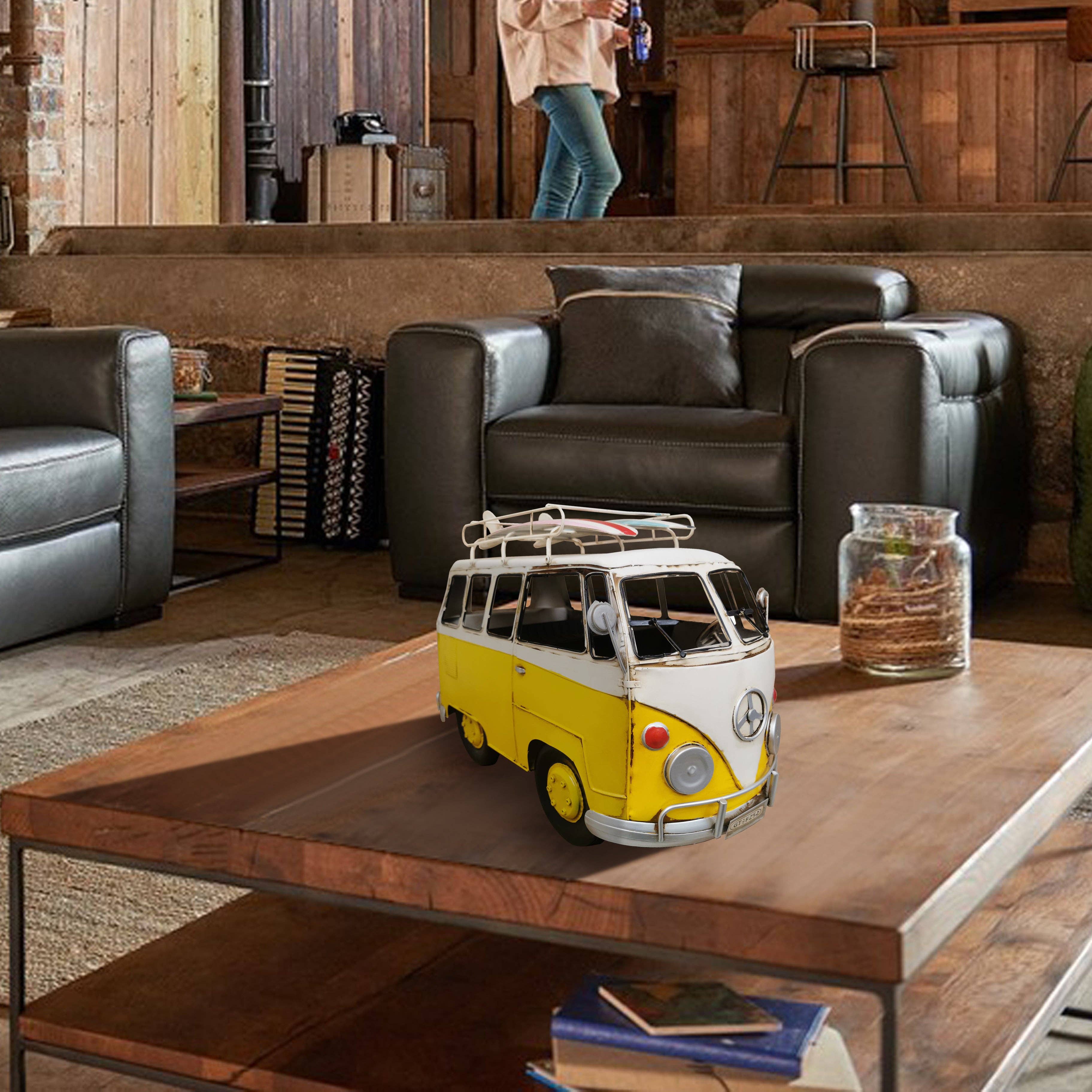 Peterson Housewares & Artwares - Wholesale Decorative Tabletop Object - Oversized Vintage VW Bus Metal Model1