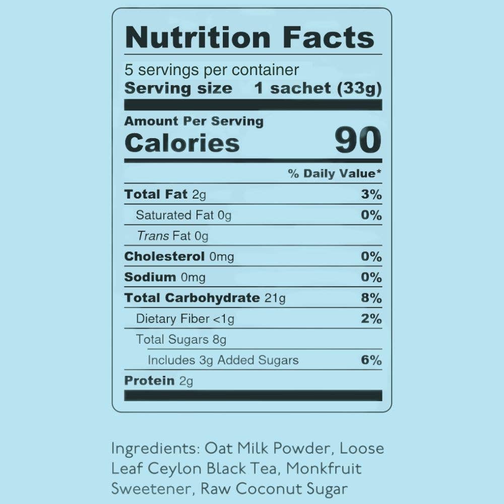 Lazy Girl Chai | Kola Goodies - Wholesale Loose Tea - Oat Mylk Tea Latte (5 Pack)7