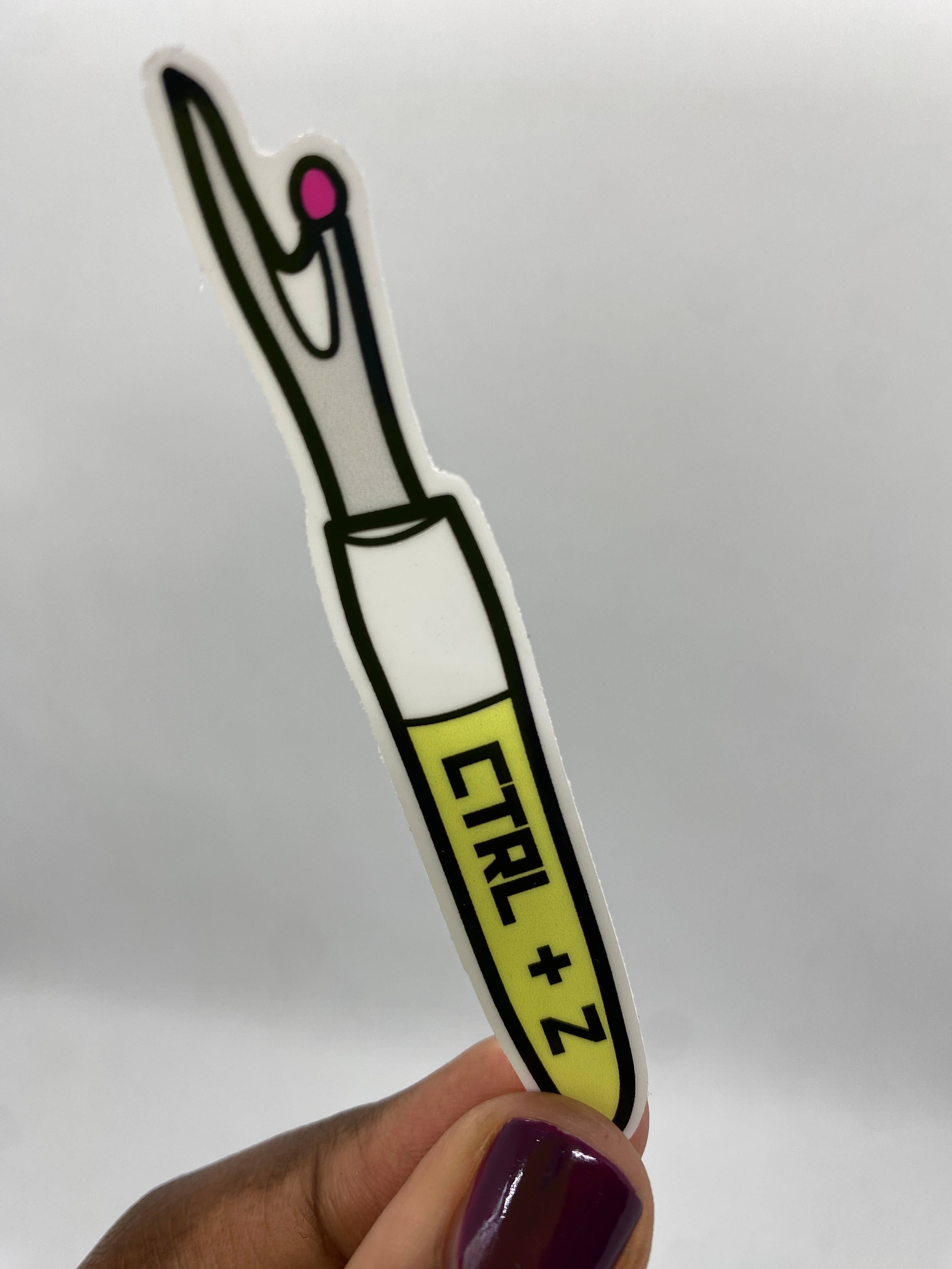 Zipped & Printed - Wholesale Sticker - Undo Seam Ripper Sewing or Quilting Sticker (CTRL + Z)3