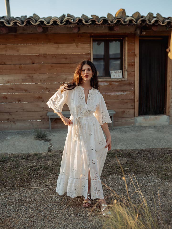 SANTORINI LONG DRESS para venta al por mayor de Piti Cuiti