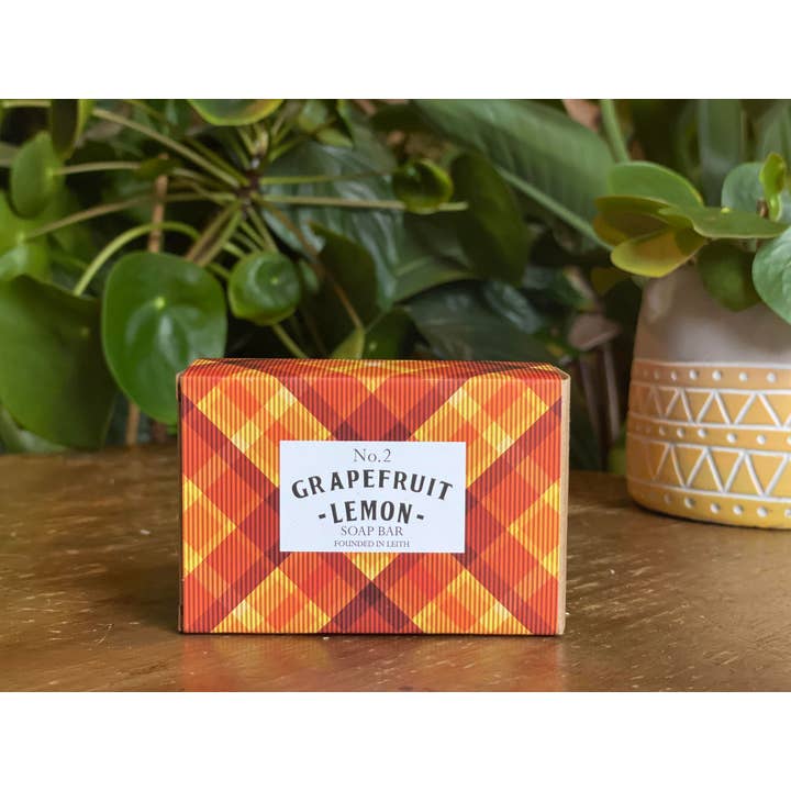 The Edinburgh Bow Tie Co. - Wholesale Bar Soap - Tartan Soap Bar - Grapefruit & Lemon1