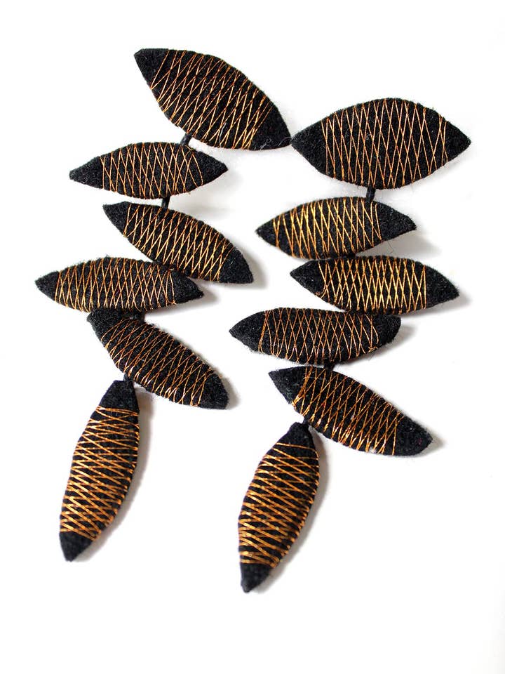 Håndlavede Ra Upcycled Tekstiløreringe for engroshandel hos Beyond Threads