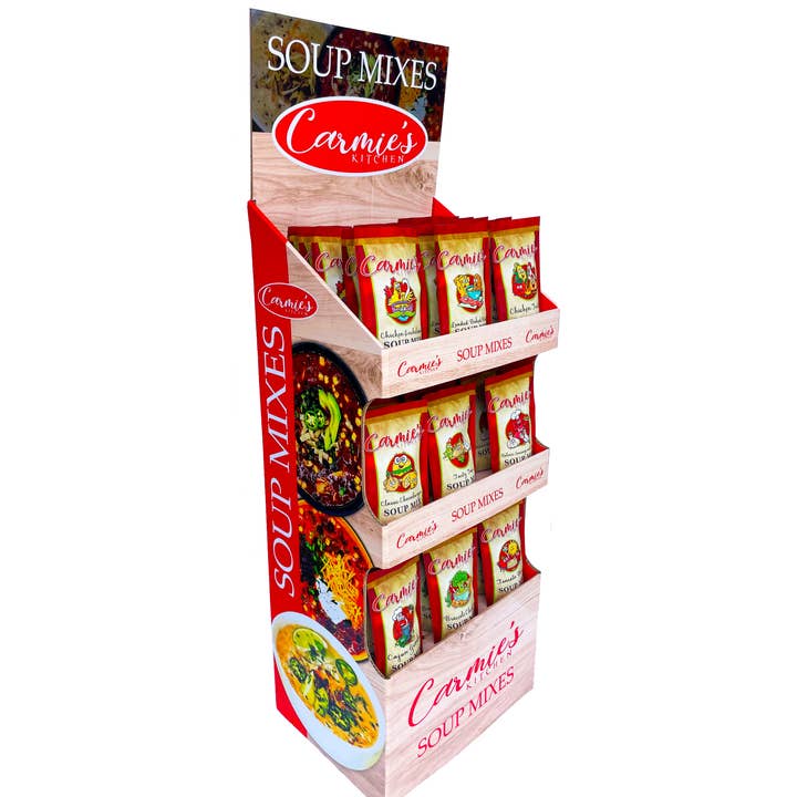 Carmie's Kitchen - Wholesale Soup - SOUP STARTER KIT WITH 9 DZ BEST-SELLING SOUP MIXES