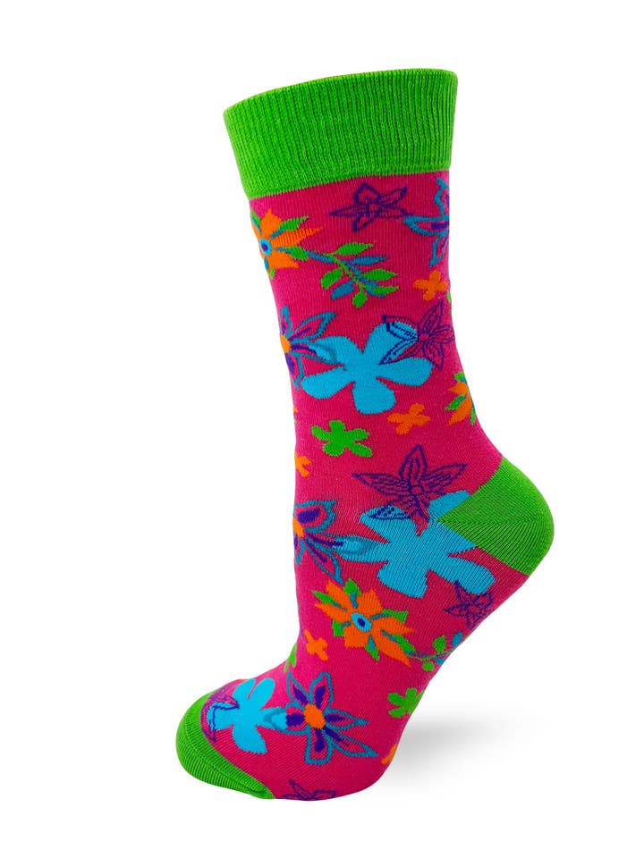 Fabdaz - Wholesale Socks – Women's - I'm a Delicate F..king Flower Ladies' Crew Socks2