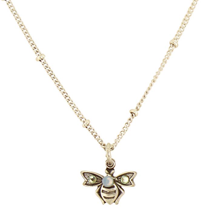 Baked Beads - Wholesale Pendant/Charm Necklace - Crystal Bee Necklace