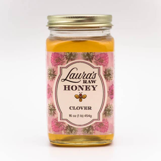Raw Clover Honey for wholesale by Laura's Raw Honey